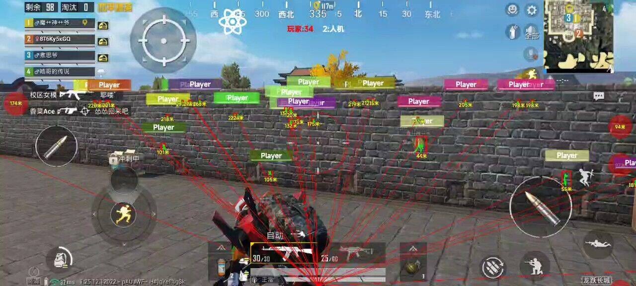 和平精英辅助【哈士奇容器直装V3.6稳定版】全图人物透视 主播无后座 开枪防抖动 皮肤美化 欧布变色  紫色螳螂 触摸自瞄 自瞄范围